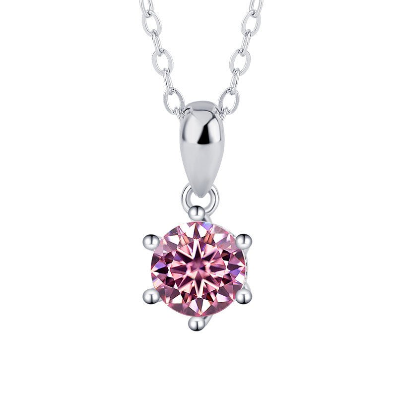 Royal Elegance Halskette 925 Silber mit Labordiamant Moissanit für Frauen 925 Silber Moissanit Schmuck | Steffanii