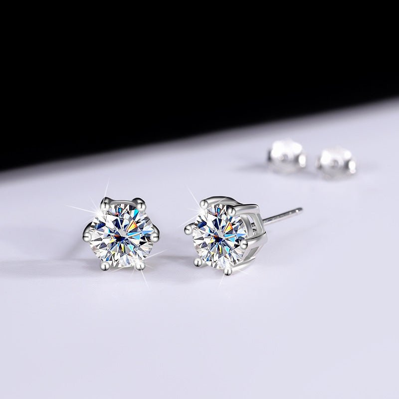 Royal Elegance Ohrringe 925 Silber – Labordiamant Moissanit für Damen 925 Silber Moissanit Schmuck | Steffanii