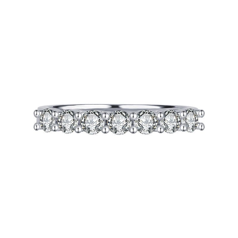 Seven Radiances Ring Sterling Silver mit Labordiamant Mossanite für Frauen 925 Silber Moissanit Schmuck | Steffanii