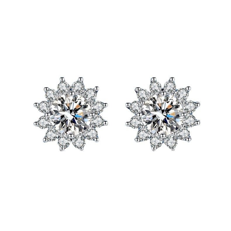 Star Symphony Ohrringe 925 Silber – Labordiamant Moissanit für Damen 925 Silber Moissanit Schmuck | Steffanii