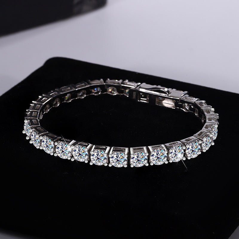 Tennisarmband Icy Grace 925 Silber – Labordiamant Moissanit für Damen 925 Silber Moissanit Schmuck | Steffanii