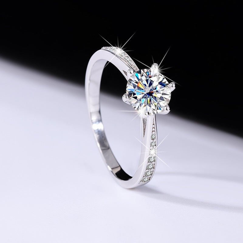 Six Claw Ring Verstellbar 925 Silber mit Labordiamant Moissanit für Damen 925 Silber Moissanit Schmuck | Steffanii