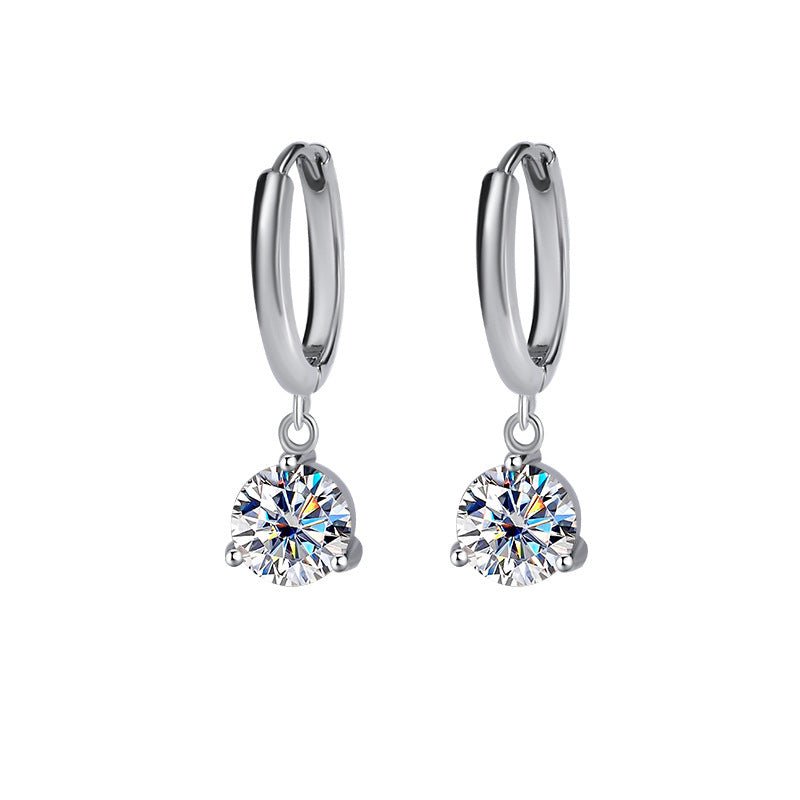 Luminous Grace Ohrringe 925 Silber – Labordiamant Moissanit für Damen 925 Silber Moissanit Schmuck | Steffanii