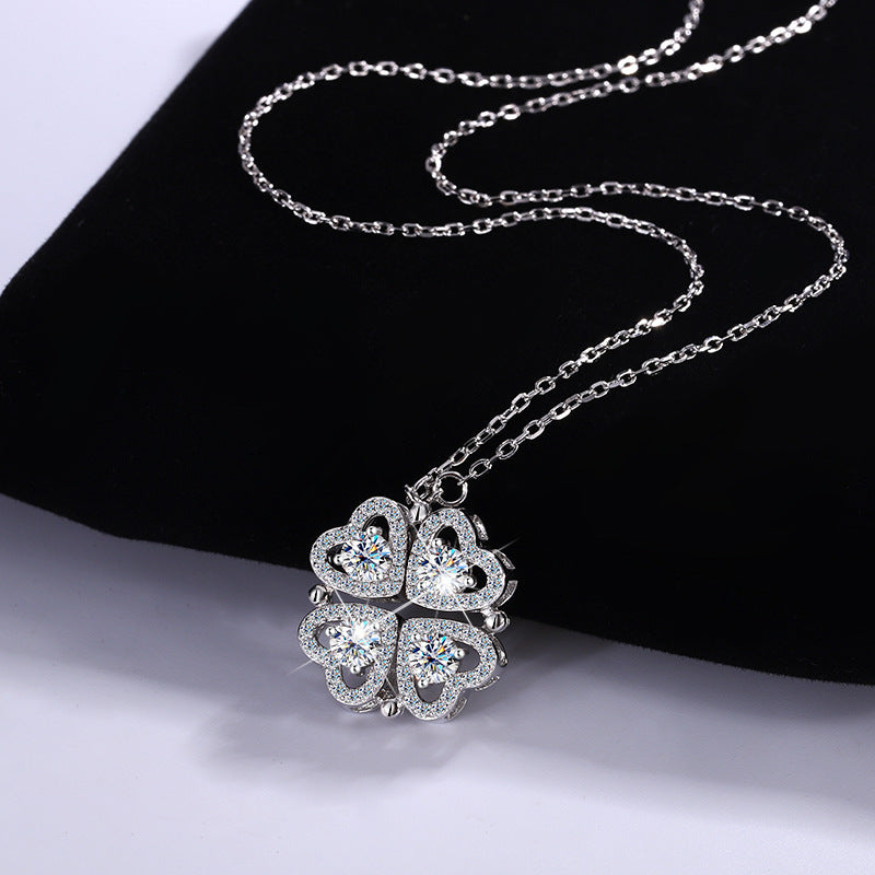 "Hearts of Radiance" Moissanite Necklace