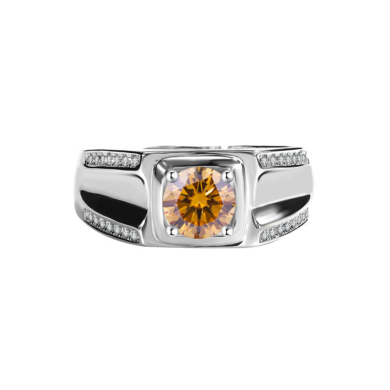 Nova Sentinel Ring 925 sterling silver Lab Diamond Moissanite For Men