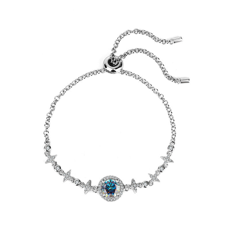 Celestial Harmony S925 Silver Moissanite Bracelet