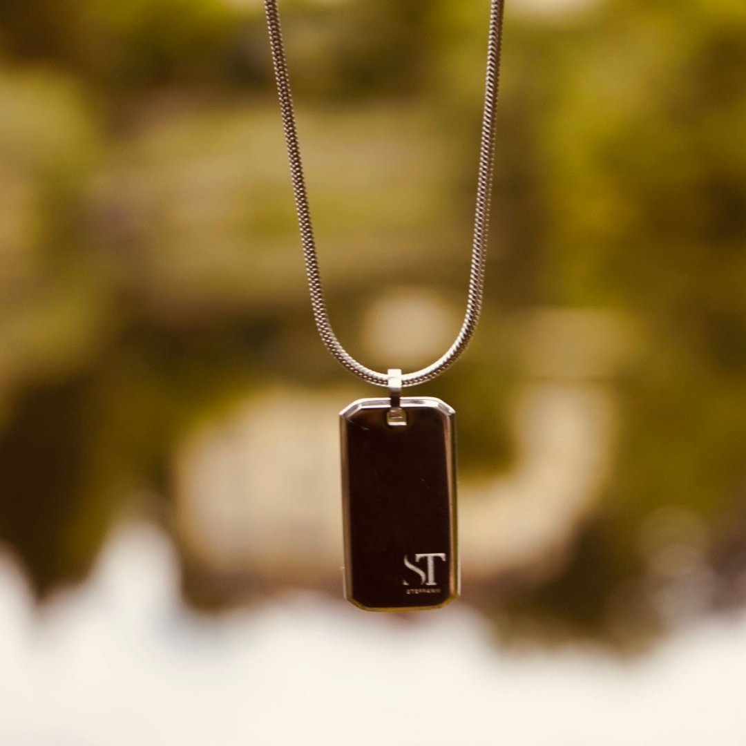 Rectangular Stainless Steel Pendant